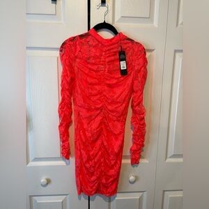 Fashion Nova Vibrant Long Sleeve Dress